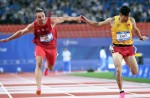 天公作美，雨過天晴，大運(yùn)會(huì)田徑第二日，陳冠鋒男子百米摘銅