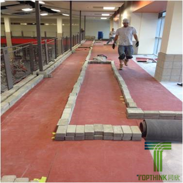 預(yù)制型橡膠跑道施工流程